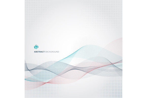 Abstract Smooth Color Wave Lines Motion