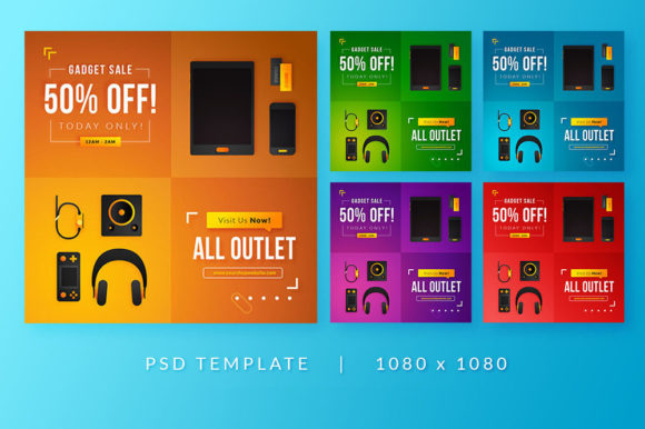 Boost Your Tech Sales with a Professional Electronics Gadget PC Social Media Post Design