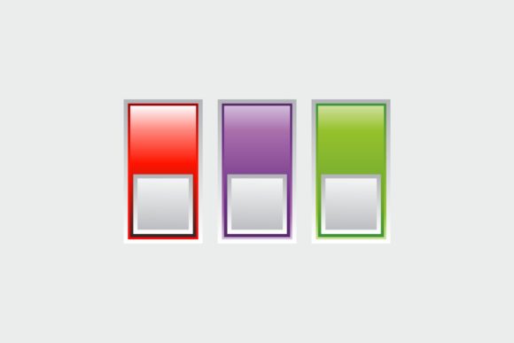 Colorful Switchers Onoff Isolated – Vector Graphics for Every Project