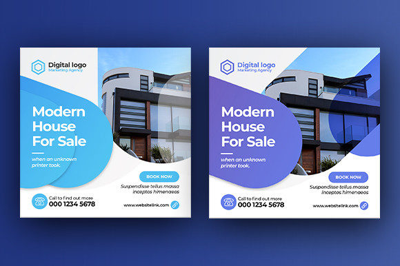 Elevate Your Brand with a Real Estate Social Media Banner Bundle