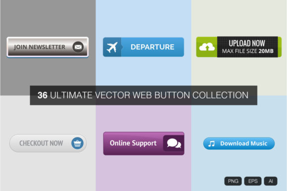 Elevate Your UI with a Versatile Web Button Collection