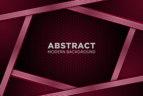 Elevating Visual Identity with the Red White Background Hexagon and Abstract Geometric Elements