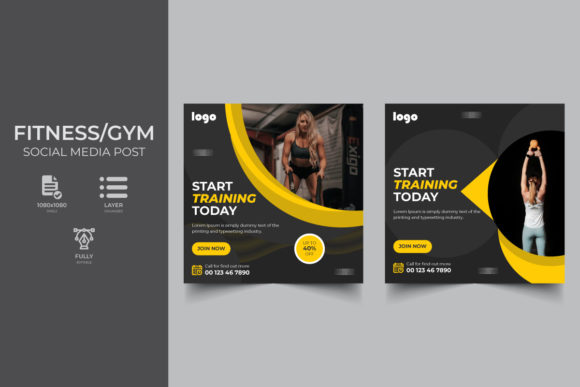 Elevating Your Brand with a Clean Fitness Social Media Banner Template