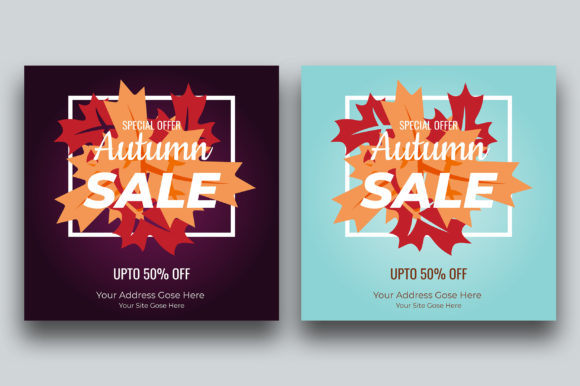 Maximizing Autumn Sales with Professional Social Media Post Designs