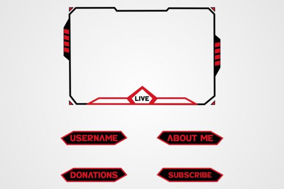 Streaming Overlay Template for Professional and Creative Use