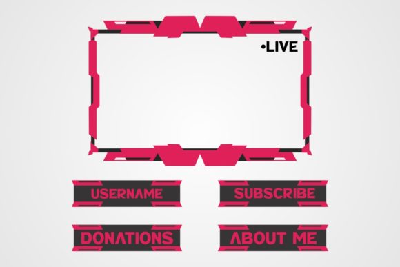 Twitch Live Stream Overlay Design