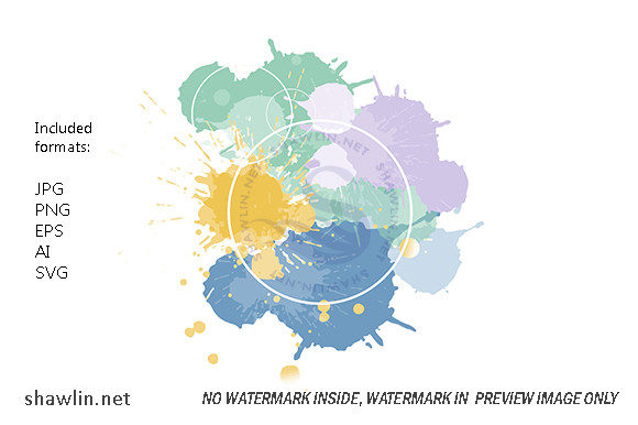 Watercolor Splash Decorative Element: A Versatile Addition to Your Creative Projects